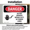 Signmission Do Not Operate Within 10 Ft. Of Power Lines Danger Sign, Vinyl Decal, 5in W x 3.5in L, 2PK OS-2PACK-DS-D-35-L-1158 - alternate 7